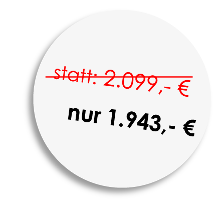 Sie sparen!
